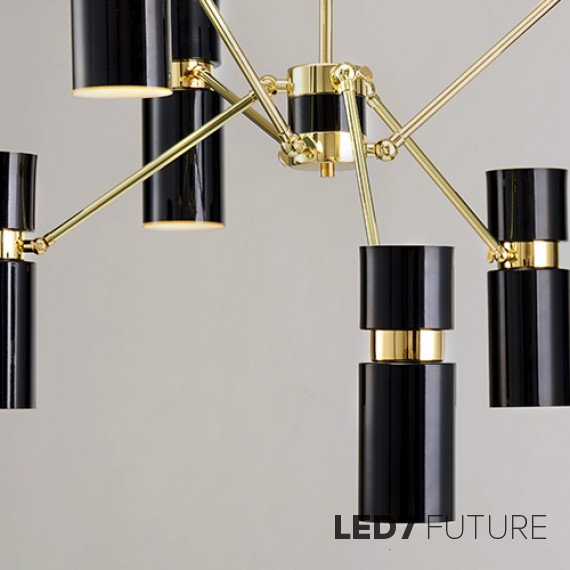 Loft Industry Modern - Spyder Tube Chandelier